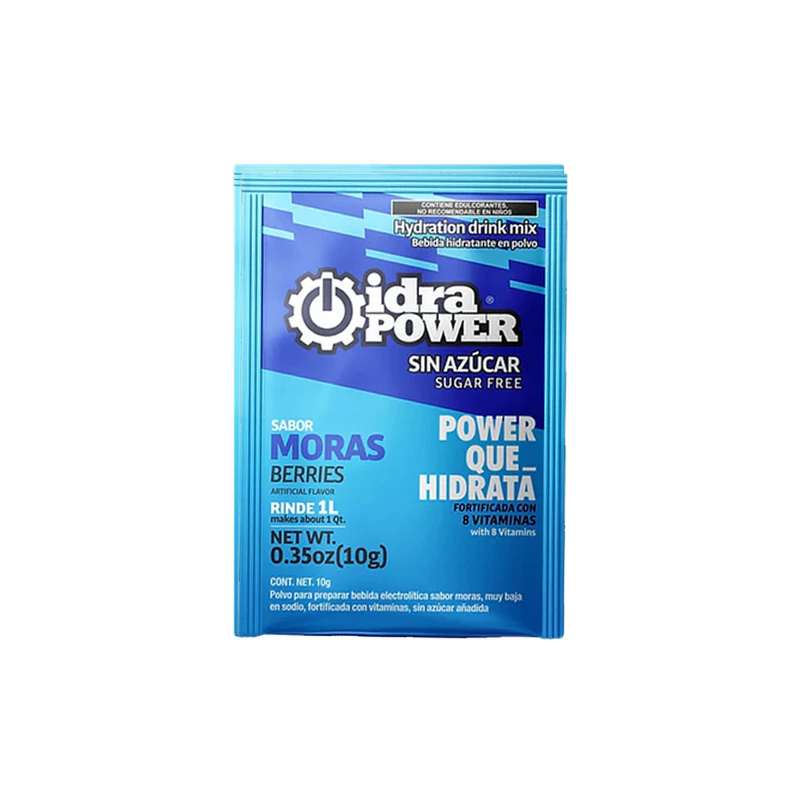 Bebidad Hidratante Idrapower Sin Azúcar, 10gr - Rinde 1 Litro - Sabor a Seleccionar