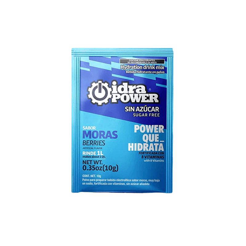 Bebida Hidratante Idrapower Sin Azúcar, 10gr - Rinde 1 Litro - Sabor a Seleccionar