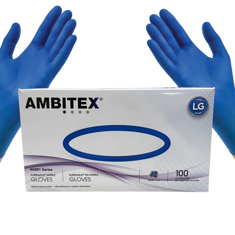 Guantes de Nitrilo Azul Ambitex N4201 4Mil