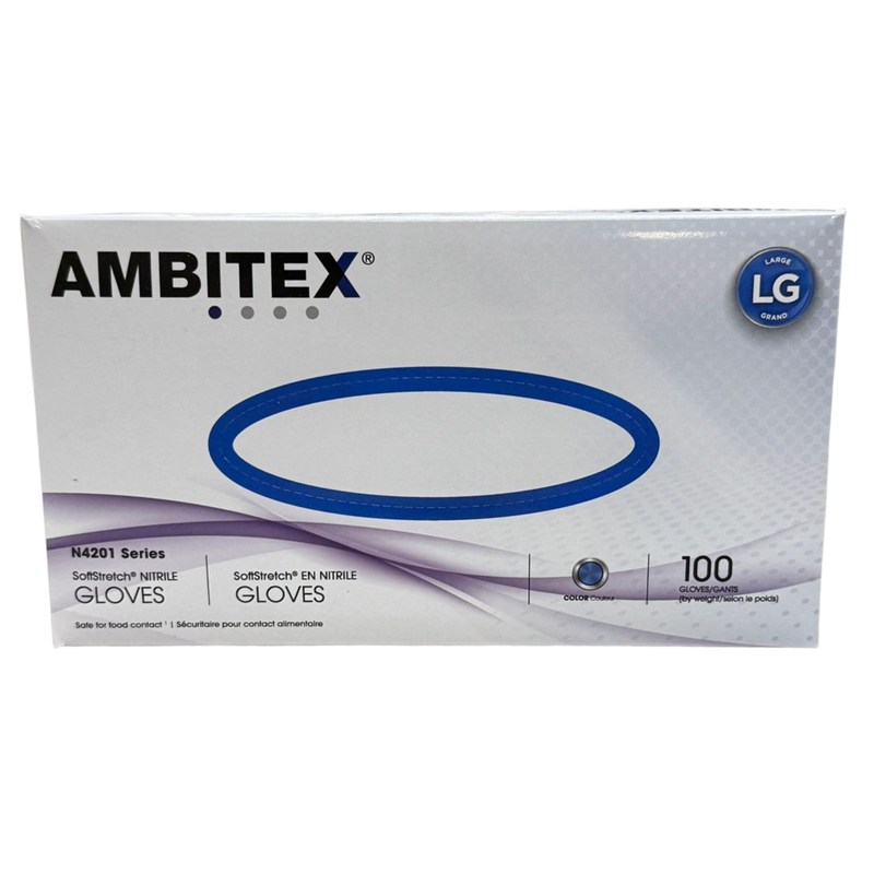 Guantes de Nitrilo Azul Ambitex N4201 4Mil