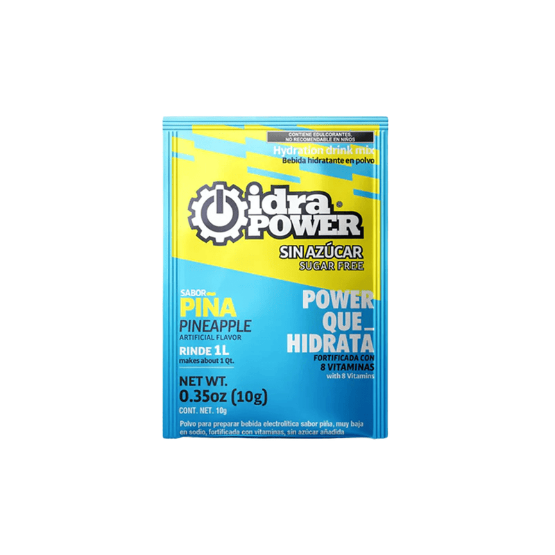 Bebida Hidratante Idrapower Sin Azúcar, 10gr - Rinde 1 Litro - Sabor a Seleccionar