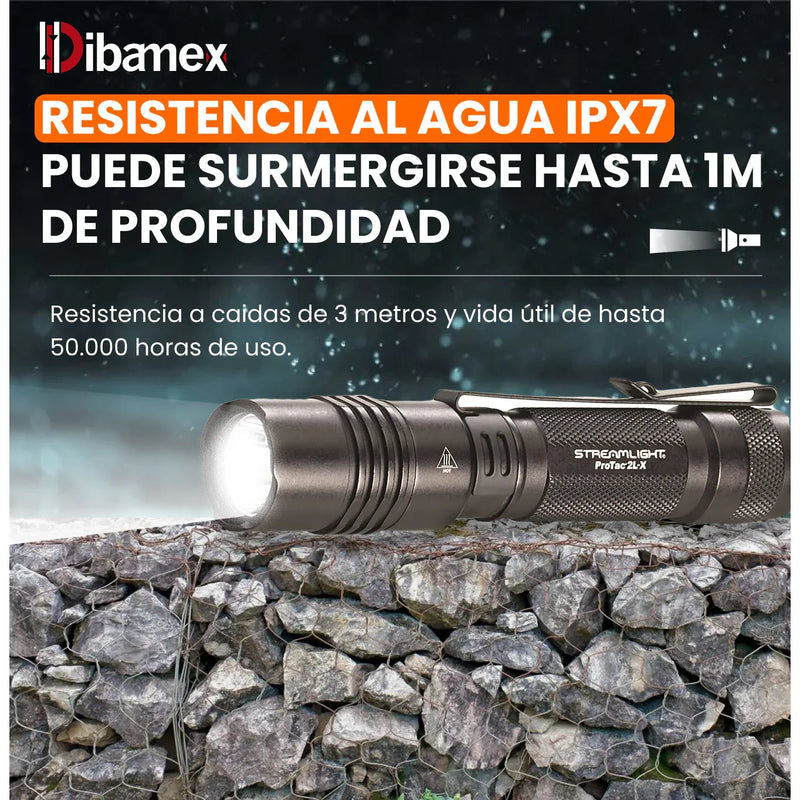 Lámpara de Mano Táctica Streamlight PROTAC 2L-X USB Recargable - 88083