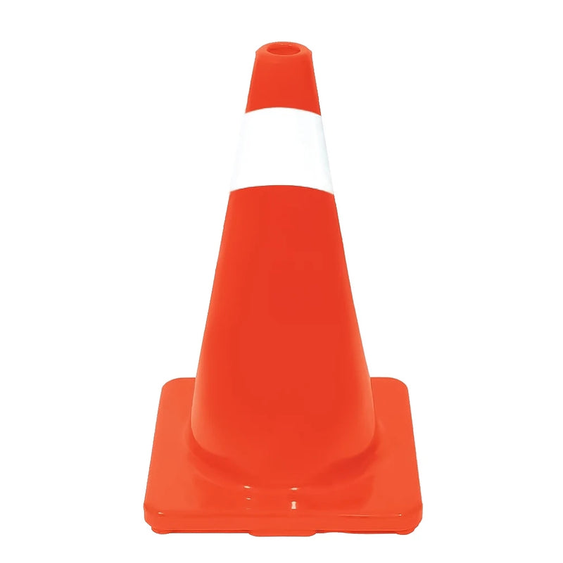 Cono de Seguridad Vial de 45 cm en PVC con Reflejante — JYRSA SR-3180-1RK
