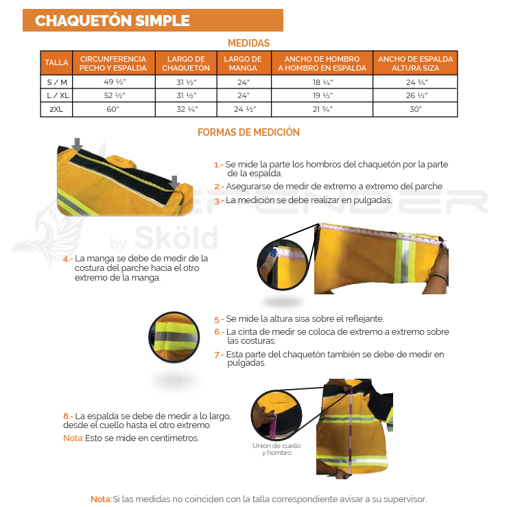 Combo Traje Bombero Brigadista SKOLD DEFENDER FP-COM-1