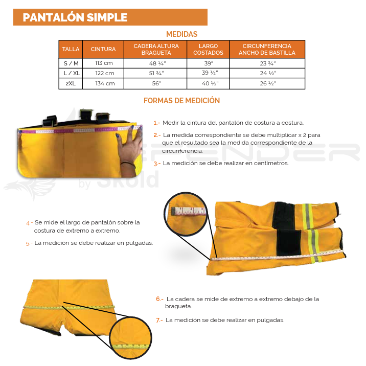 Combo Traje Bombero Brigadista SKOLD DEFENDER FP-COM-1