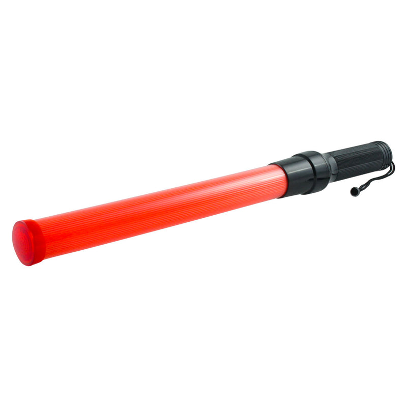 Bastón de Tráfico Rojo Luz Fija y Parpadeo Ø4 x 54 cm — Weston TRA-0110