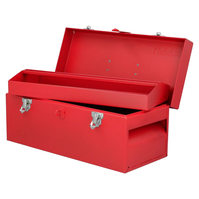 Caja Portaherramientas Metálica 17"x7"x7" con Porta Candado - URREA D4