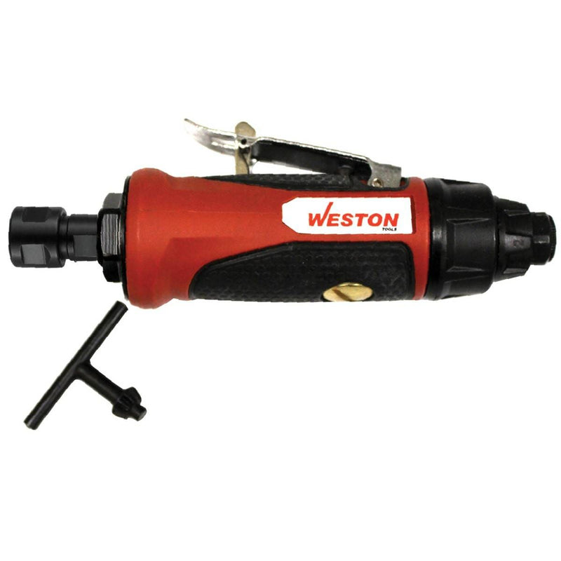 Mototool Neumático 1/4" 25,000 RPM Carcasa Aluminio Bicolor — Weston W-70022