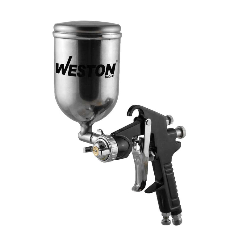 Pistola para Pintar Gravedad Vaso Aluminio Giratorio 400 ml Boquilla 1.5 mm — Weston W-70210