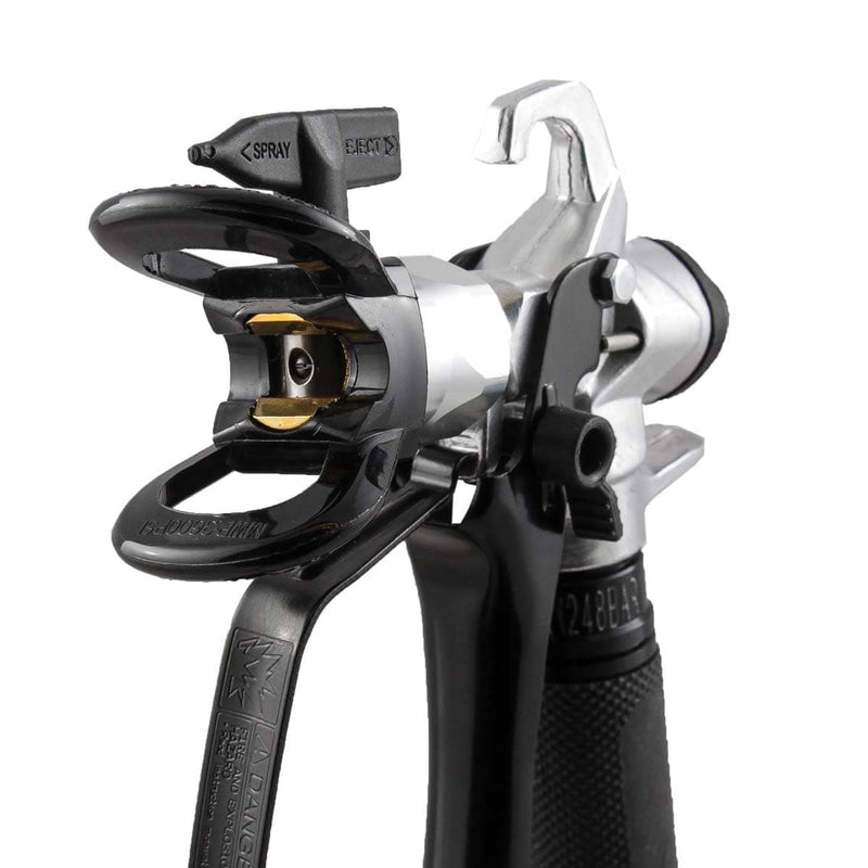 Pistola de máquina de pintura airless Weston W-70290 en primer plano sobre fondo blanco - DIBAMEX