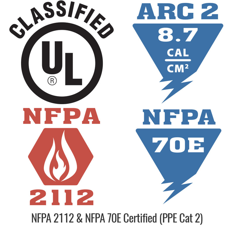 Camisa FR Khaki NFPA 2112. 8.7CAL/CM2 - BLACK STALLION WF2110-ST