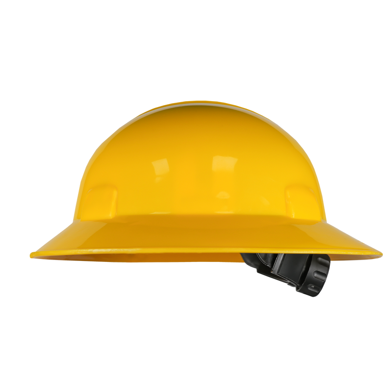 Casco de Seguridad Ala Ancha Dieléctrico Clase E con Ajuste Milimétrico — JYRSA WW-2018