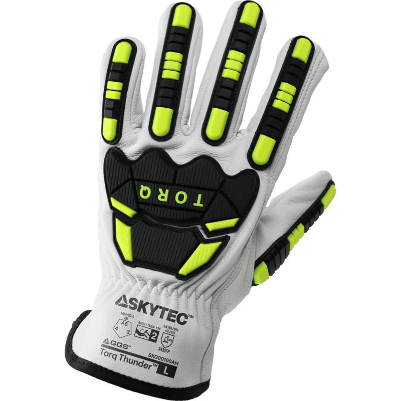 Guantes Resistentes al Corte A6 Anti-Impacto Piel de Cabra — Skytec Torq Thunder