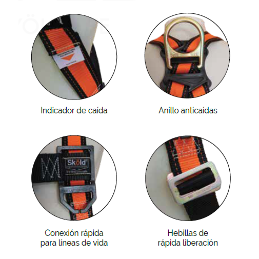 Arnés 1 Argolla Ajuste Rápido - SKOLD AN1