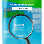 Bebida Hidratante Idrapower Sin Azúcar, 200gr - Rinde 20 Litros - Sabor a Seleccionar - DIBAMEX