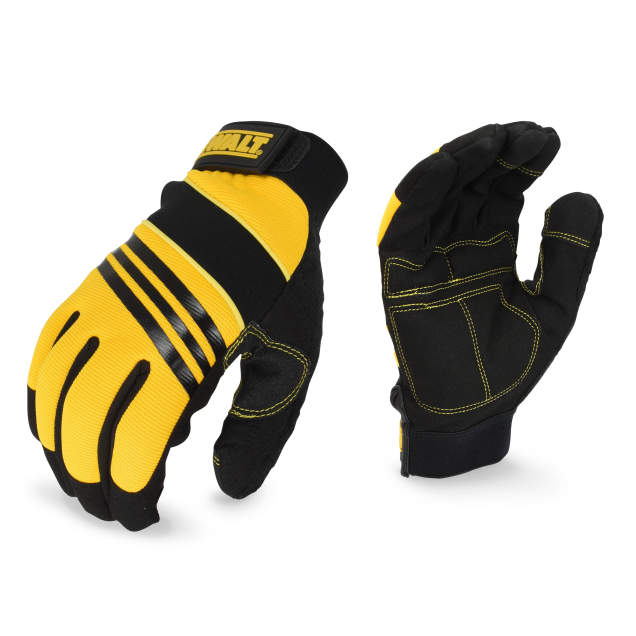 Guantes Mecánicos de Trabajo Palma Acolchada Piel Sintética — DEWALT DPG201