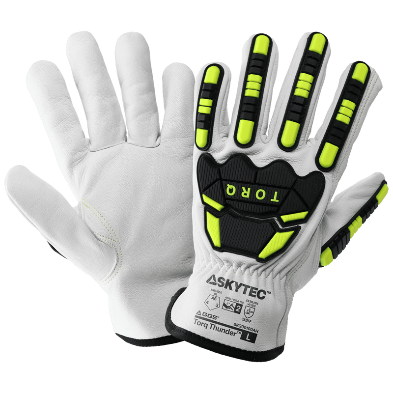 Guantes Resistentes al Corte A6 Anti-Impacto Piel de Cabra — Skytec Torq Thunder