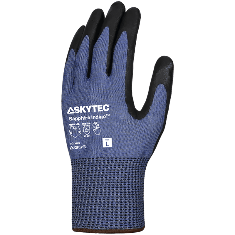Guantes Resistentes al Corte ANSI A9 — Skytec Sapphire Indigo