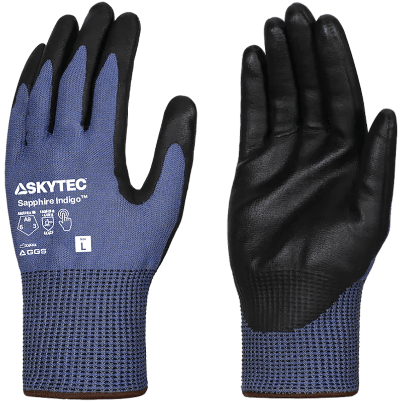 Guantes Resistentes al Corte ANSI A9 — Skytec Sapphire Indigo