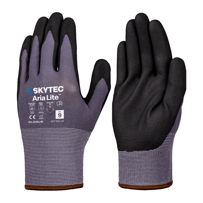 Guantes Mecánicos Espuma de Nitrilo Abrasión Nivel 4 — Skytec Aria Lite