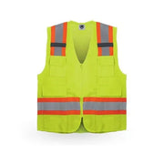 Chaleco Super Rescatista con Reflejantes Dobles MR Seguridad SR1035 - DIBAMEX