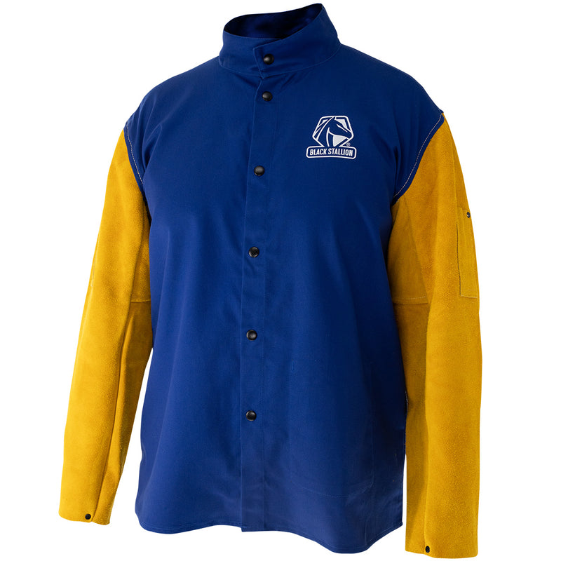 Chamarra / Chaqueta Para Soldador Híbrida BLACK STALLION JH3040-RB