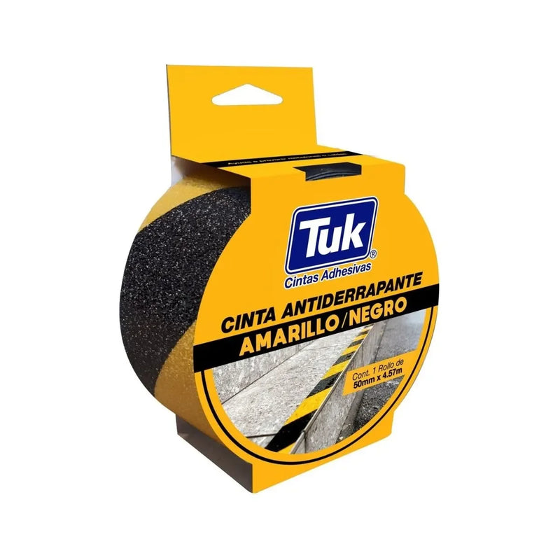 Cinta Antiderrapante TUK 770 A/N – Amarillo con Negro - DIBAMEX