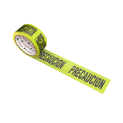 Cinta Barricada Amarilla Leyenda "PRECAUCION" 300m - JYRSA JYR-1192 - DIBAMEX