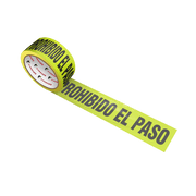 Cinta Barricada Amarilla Leyenda "PROHIBIDO EL PASO" 300m - JYRSA JYR-1194 - DIBAMEX