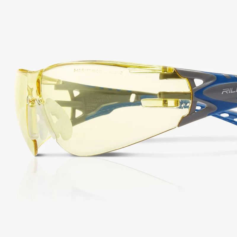 Lentes de Seguridad Policarbonato Antiimpacto Z87+ — Riley Stream Evo