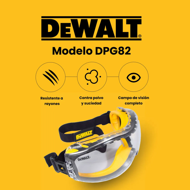 Goggles Dewalt Concealer DPG82-21 Mica Obscura