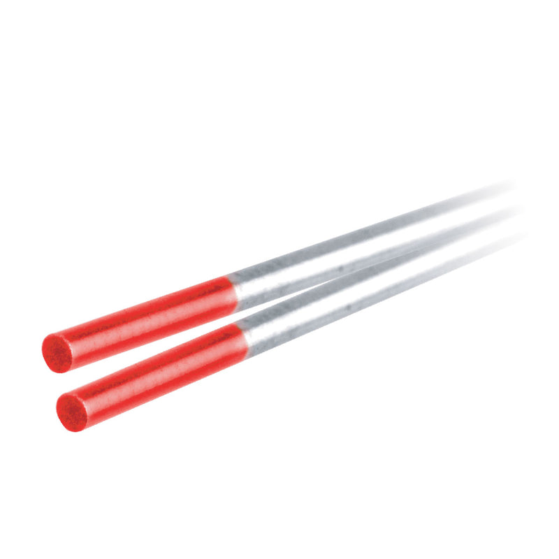 Electrodo de Tungsteno 2% Torio Rojo TIG 7" AWS EwTh-2 Weston Z-65340/Z-65380
