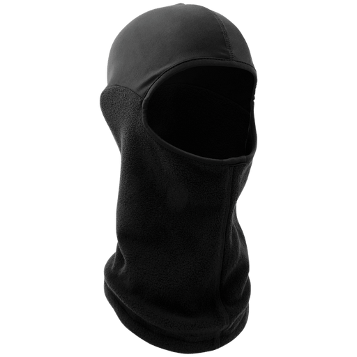 Balaclava térmica negra Bullhead Safety WL220 con forro de vellón y tope superior liso sobre fondo blanco - DIBAMEX