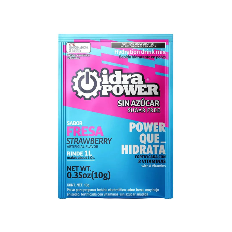 Bebidad Hidratante Idrapower Sin Azúcar, 10gr - Rinde 1 Litro - Sabor a Seleccionar