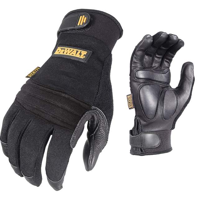 Guantes Antivibración con Palma de Piel y Memory Foam — DeWalt DPG250
