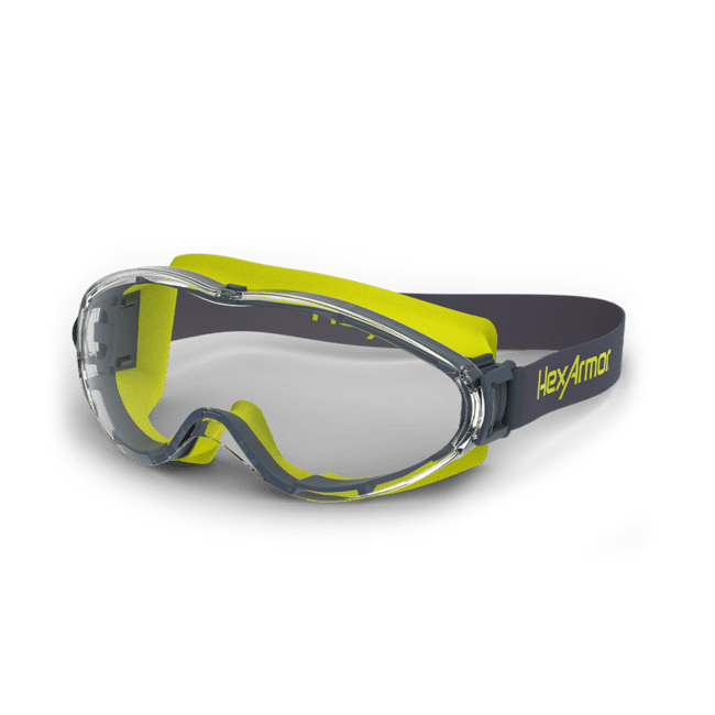 Goggles de Seguridad HexArmor LT300 con Protección Sellada y Antiempañante - DIBAMEX