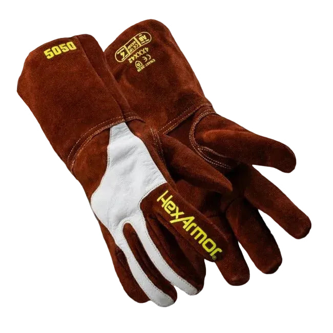 Guantes de Soldadura HexArmor HeatArmor 5050 | Resistencia a Calor Extremo y Corte A6 - DIBAMEX