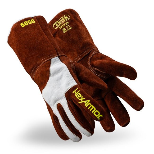 Guantes de Soldadura HexArmor HeatArmor 5050 | Resistencia a Calor Extremo y Corte A6 - DIBAMEX