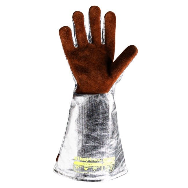 Guantes de Soldadura HexArmor HeatArmor 5060 | Aluminizados para Calor Extremo y Corte A2 - DIBAMEX