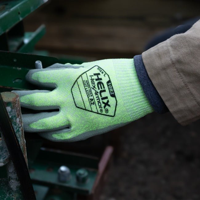 Guantes de Trabajo HexArmor Helix 1082 | Recubrimiento PU y Corte A2 - DIBAMEX