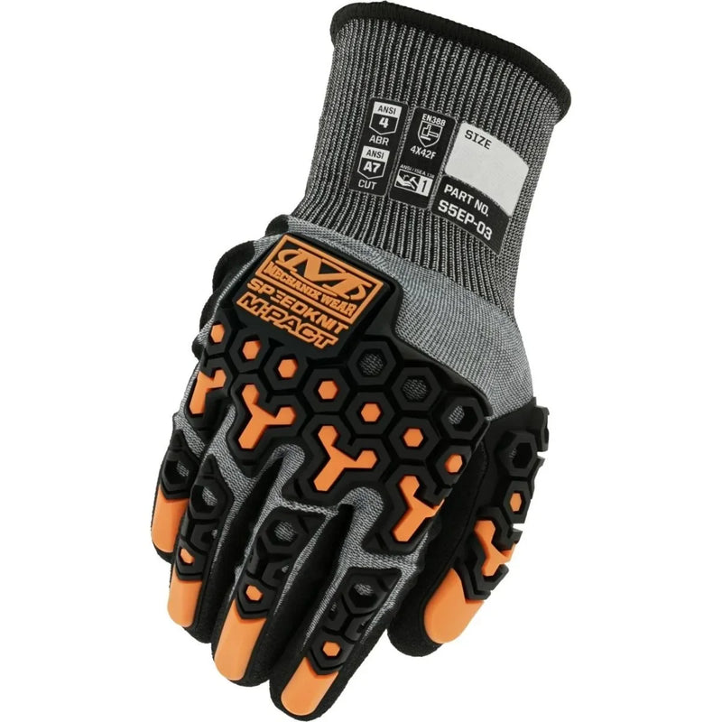 Guantes de Trabajo Impact Resistant Coated-Knit SpeedKnit M-Pact S5EP03 - Resistencia al Corte ANSI A7 - DIBAMEX