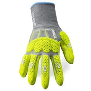 Guantes HexArmor Helix® 3014IMP con Protección Contra Impactos y Corte A6 - Palma de Nitrilo Arenoso - DIBAMEX
