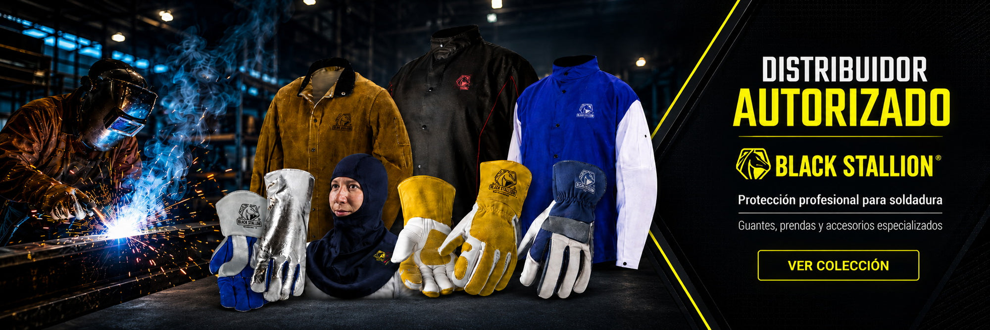 Black Stallion distribuidor autorizado — guantes y prendas para soldadura en DIBAMEX