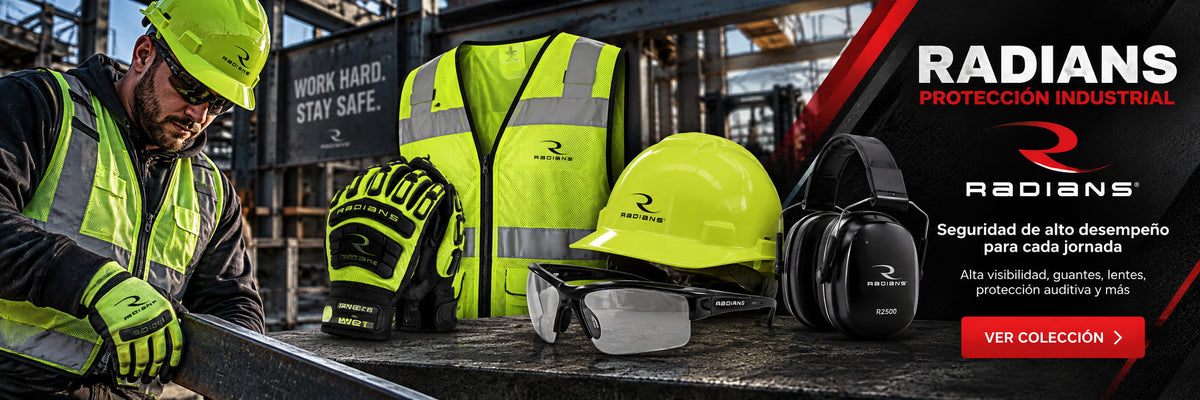 Radians protección industrial — cascos, lentes, protección auditiva y alta visibilidad en DIBAMEX