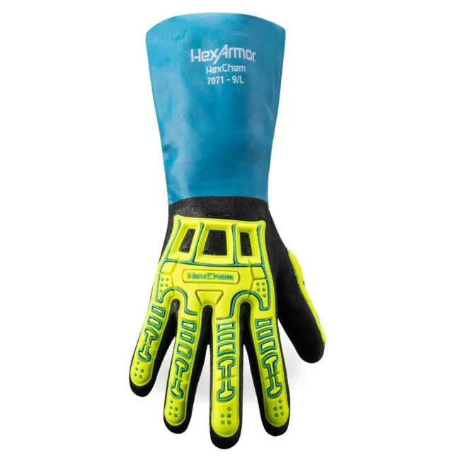 Guantes HexArmor HexChem® 7071 – Químicos, Impermeables, Corte A4, Impacto Nivel 2