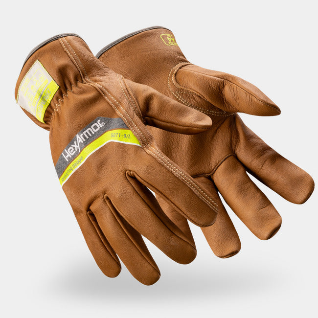 Guantes Resistentes al Corte A4 Piel de Cabra OilGuard+ Conductor — HexArmor Chrome SLT 5071