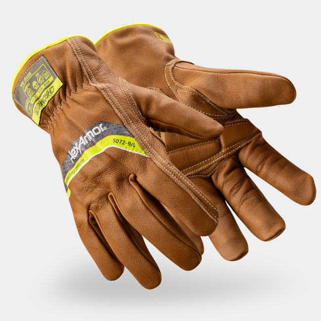 Guantes Resistentes al Corte A6 Piel de Cabra OilGuard+ Arco Eléctrico — HexArmor Chrome SLT 5072