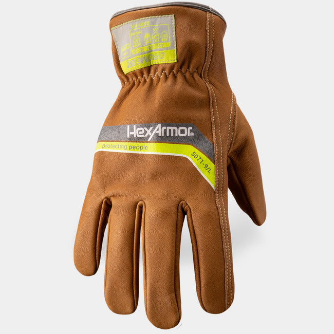 Guantes Resistentes al Corte A4 Piel de Cabra OilGuard+ Conductor — HexArmor Chrome SLT 5071