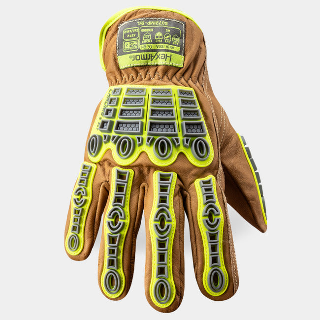 Guantes Resistentes al Corte A6 Anti-Impacto Nivel 2 Piel de Cabra — HexArmor Chrome SLT 5072IMP