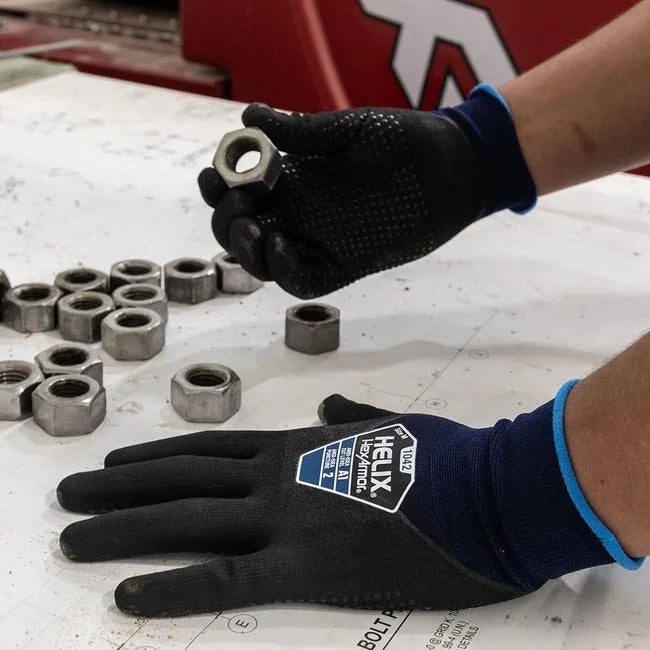 Guantes HexArmor Helix® 1042 – Eco-Friendly - Espuma de Nitrilo con Puntos de Nitrilo